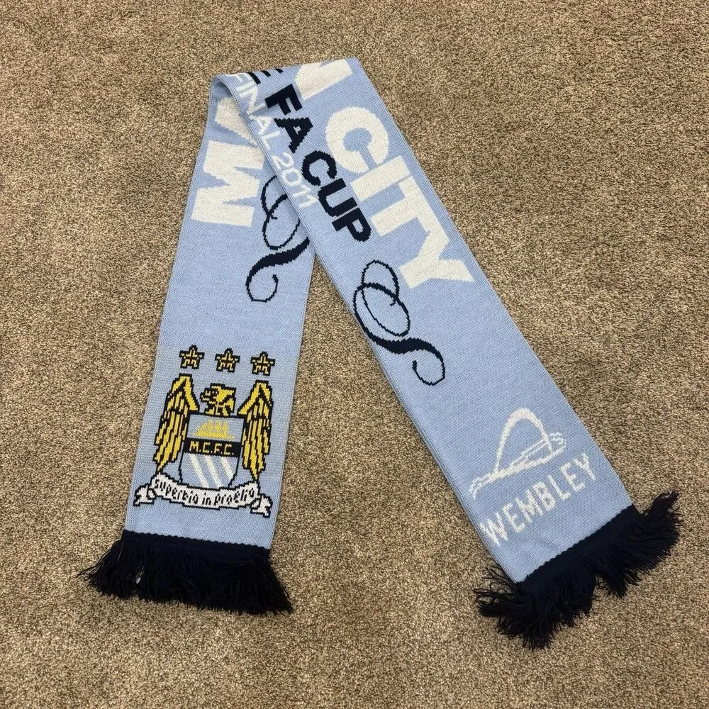 Manchester City FA Cup Final 2011 Wembley Official Supporter Scarf MCFC